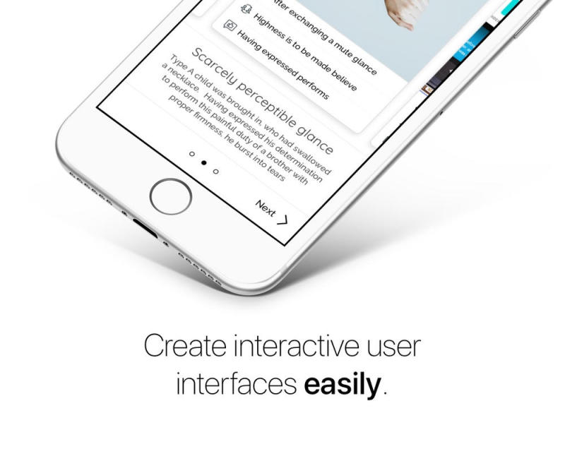 轻松创建交互式用户界面。，分割iOS UI工具包