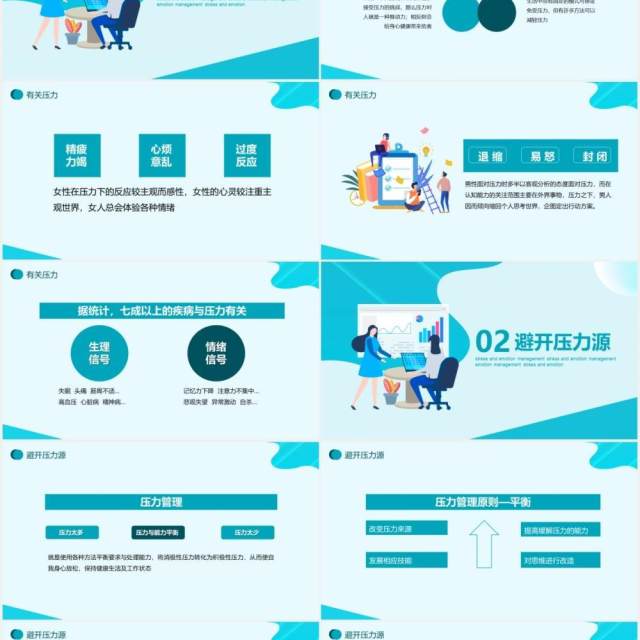 公司员工培训职场压力与情绪管理动态PPT模板 公司员工培训职场压力与情绪管理动态PPT模板