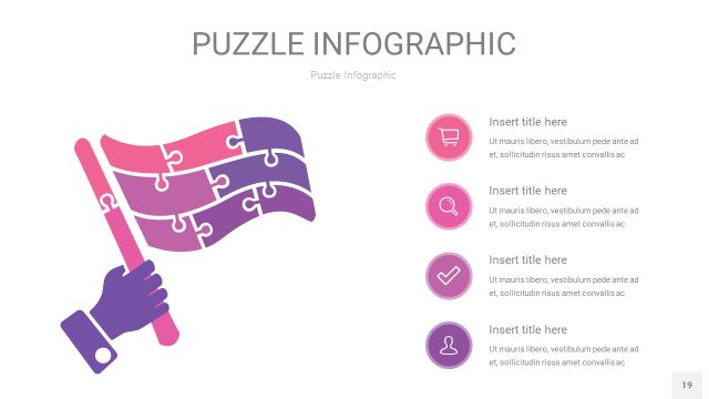 粉紫色拼图PPT图表19 粉紫色拼图PPT图表19