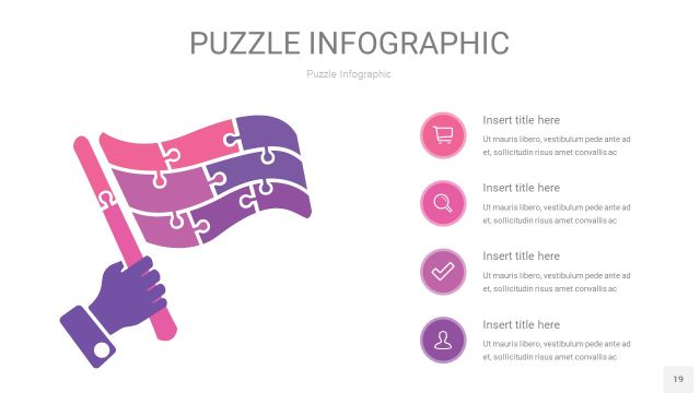 粉紫色拼图PPT图表19