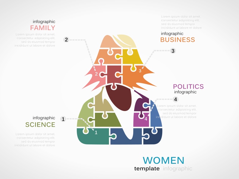 拼图信息图形设计元素25