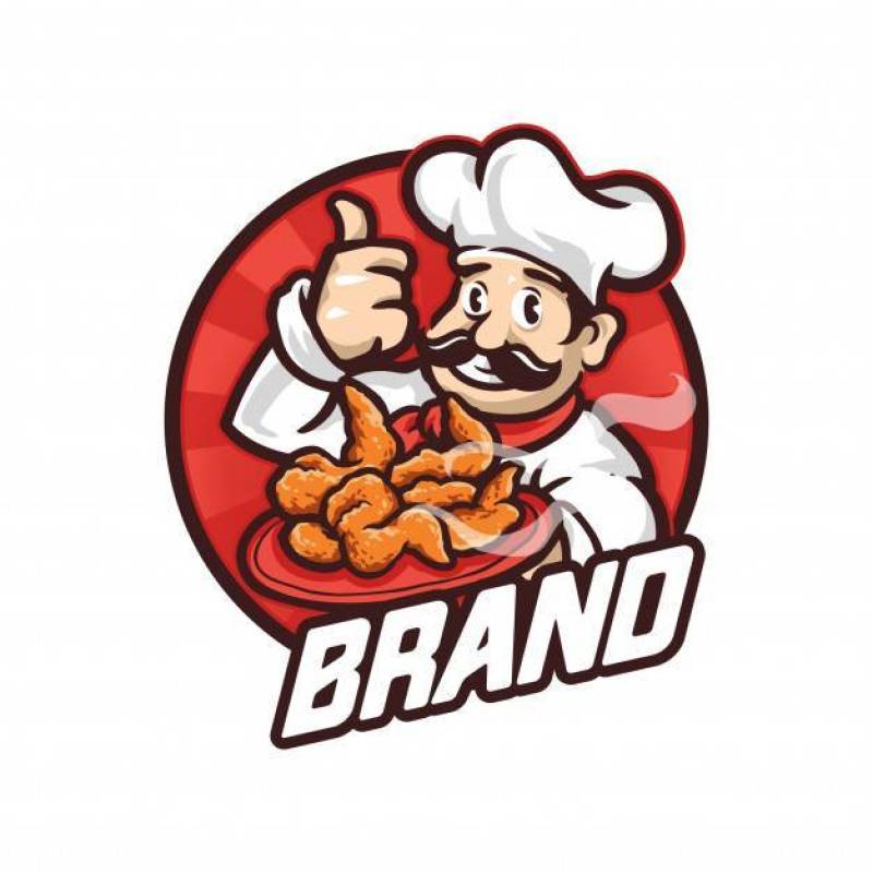 Chef Mascot Logo Illustration