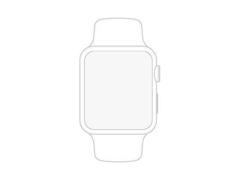 Minimal Apple Watch Wireframe