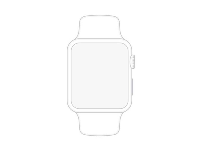 Minimal Apple Watch Wireframe