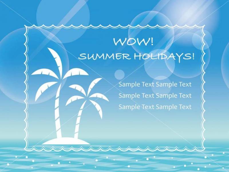 矢量夏天背景/消息框架。