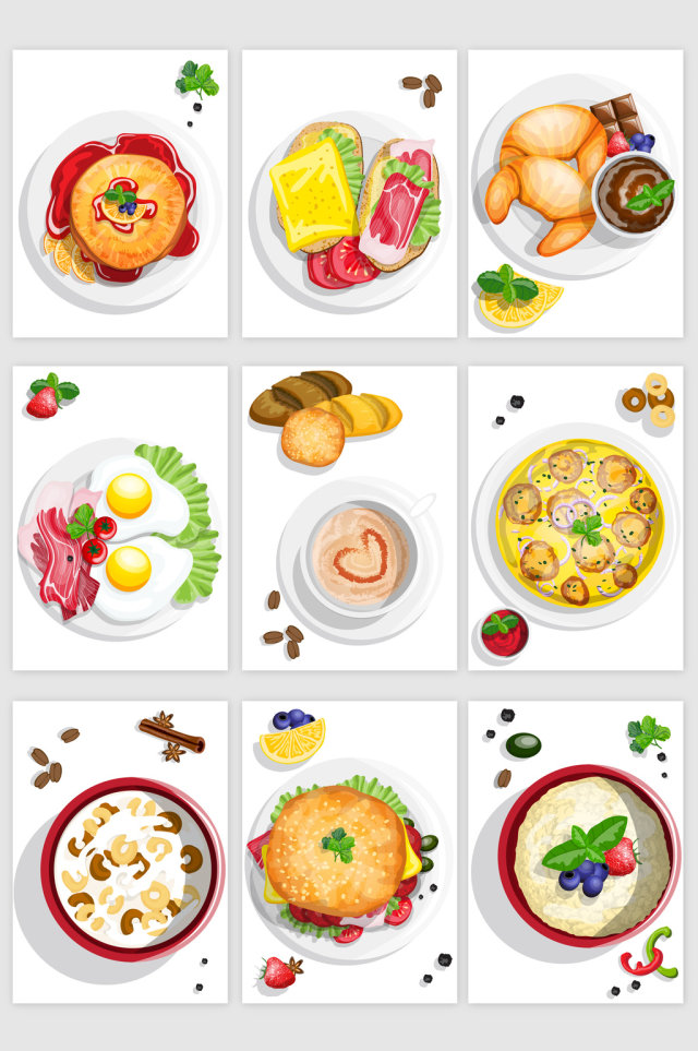 美味菜肴美食矢量元素 美味菜肴美食矢量元素