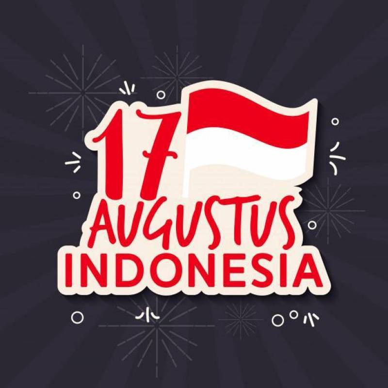 印度尼西亚独立日平的样式的问候