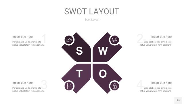 深紫色SWOT图表PPT23 深紫色SWOT图表PPT23