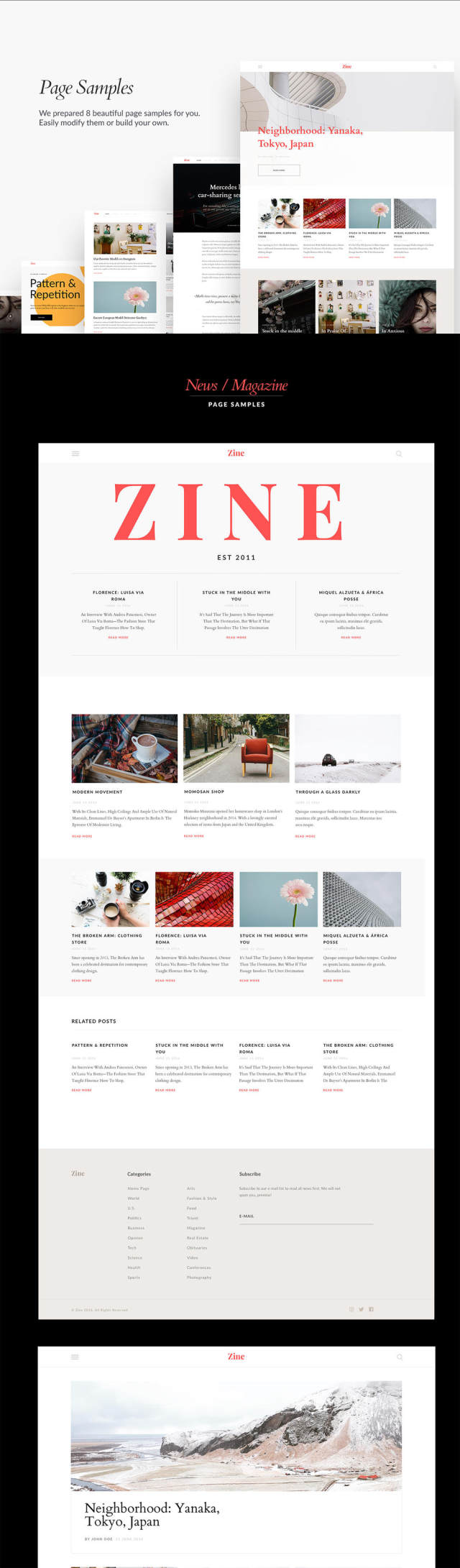 Zine UI Kit轻松构建您的博客,杂志或在线报纸 Zine UI Kit轻松构建您的博客,杂志或在线报纸