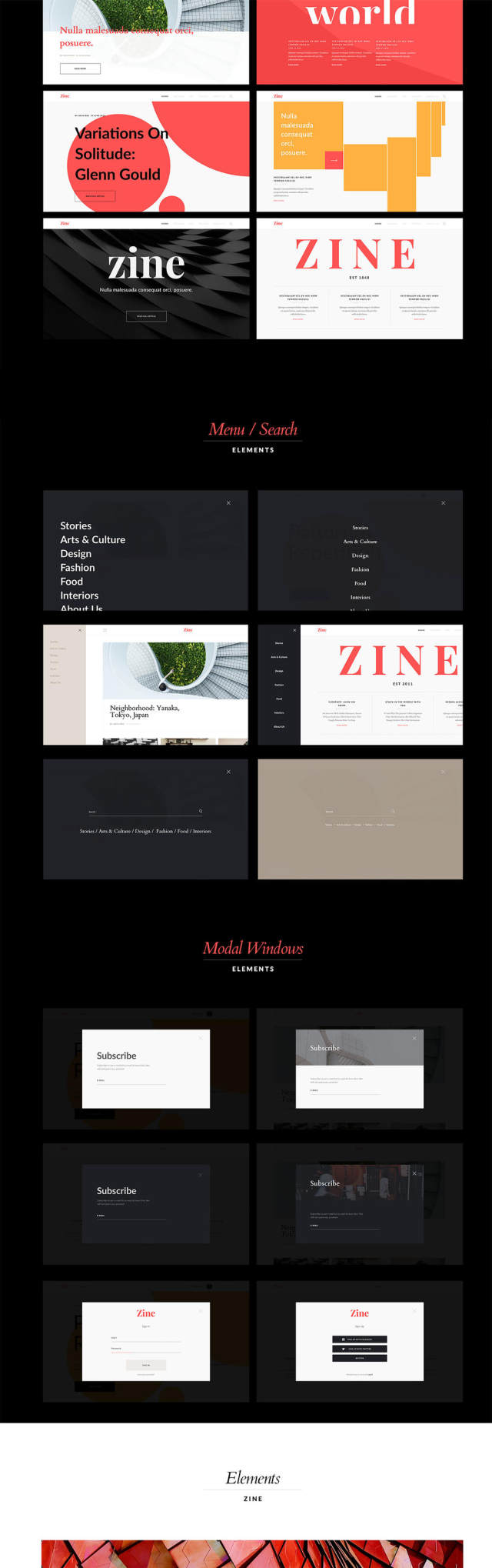 Zine UI Kit轻松构建您的博客,杂志或在线报纸 Zine UI Kit轻松构建您的博客,杂志或在线报纸