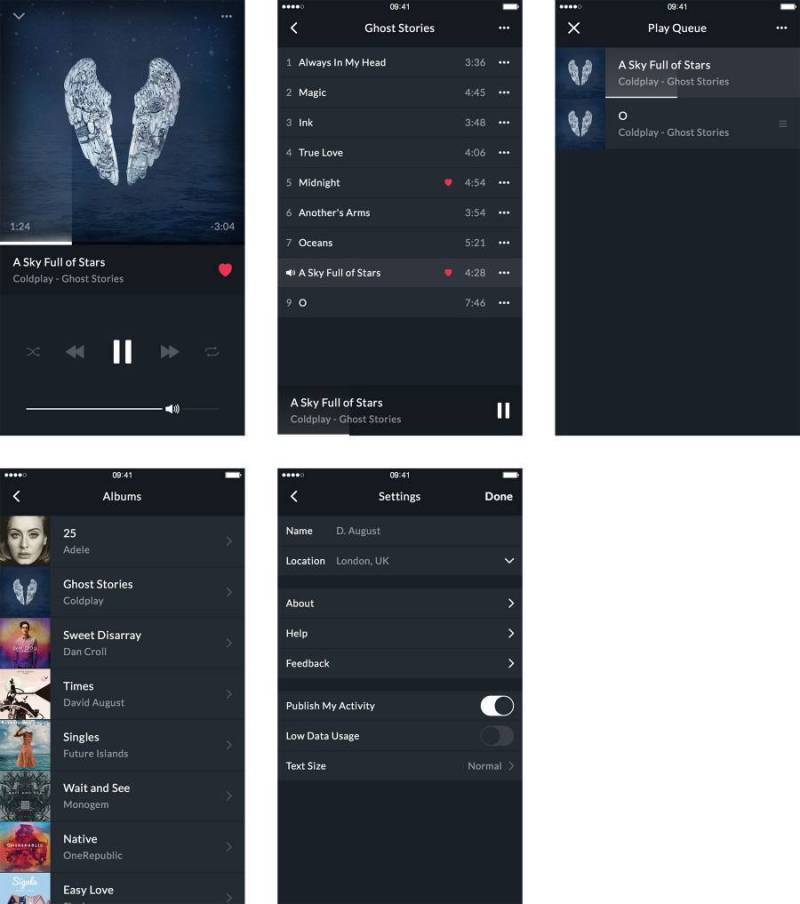 Music Player UI Kit