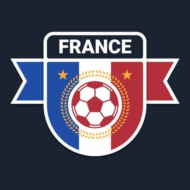 法国足球或橄榄球徽章标志设计