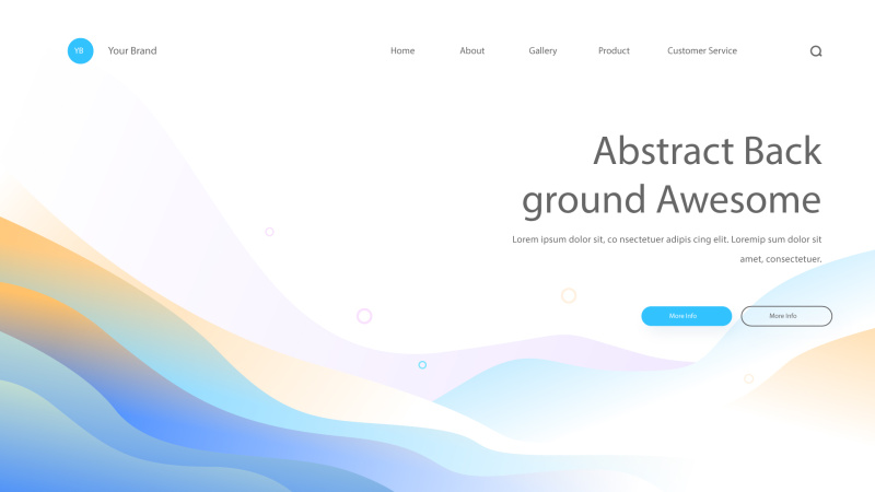 网站UX和UI套件渐变抽象背景界面设计平面AI矢量素材SRTP Abstract Background.49