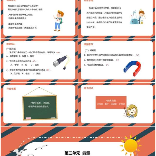 教科版六年级科学上册电能和能量PPT模板 教科版六年级科学上册电能和能量PPT模板
