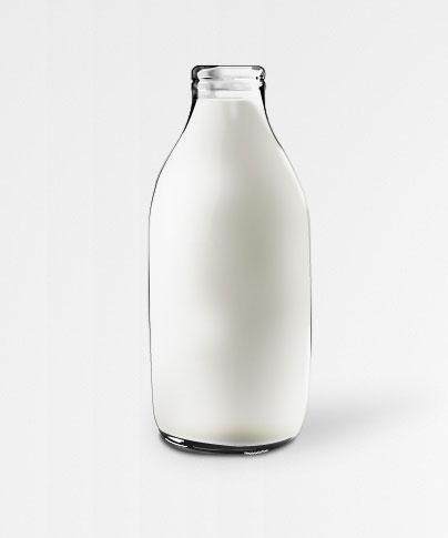 包装设计 牛奶玻璃瓶效果图 分图层源文件