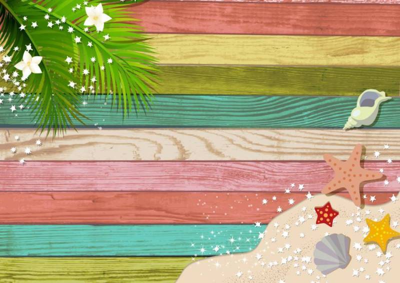 可能在夏天使用的背景材料23