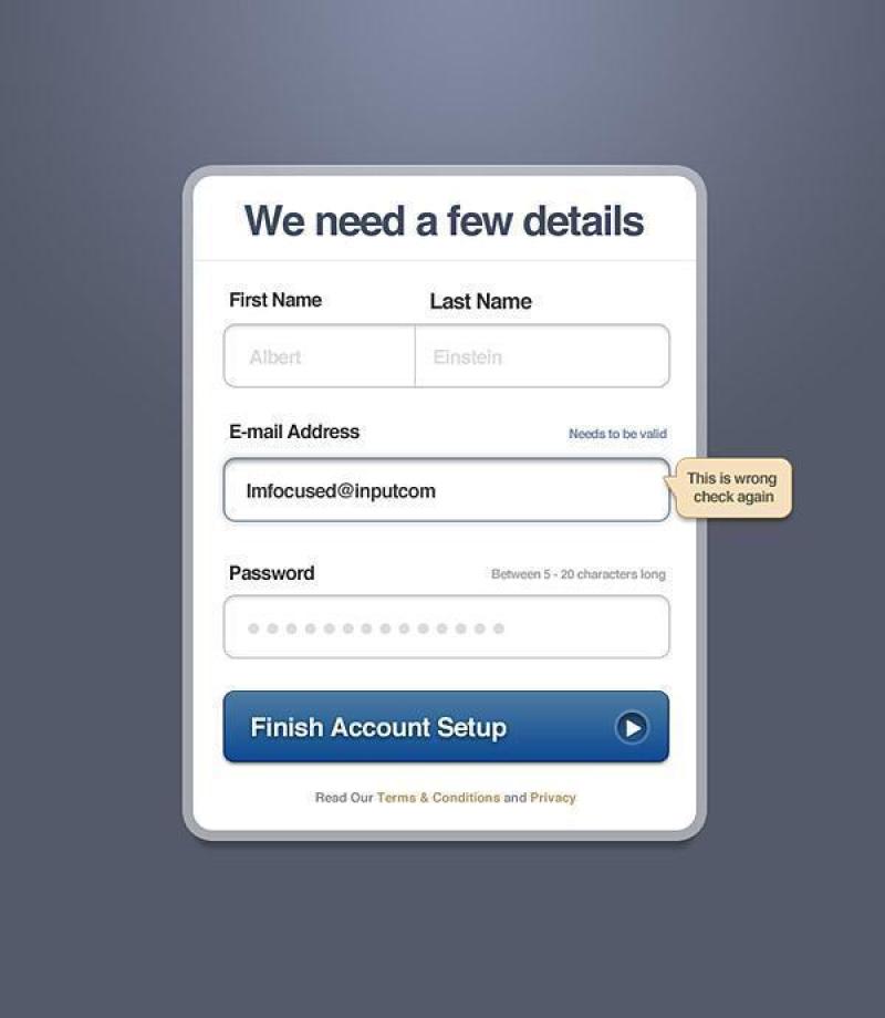 登录框PSD分层素材