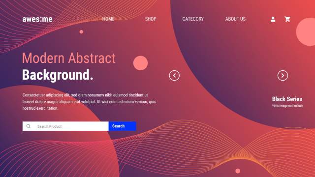 创意网站抽象背景UI界面网页素材PSD模板ADL Abstract Background v3.12