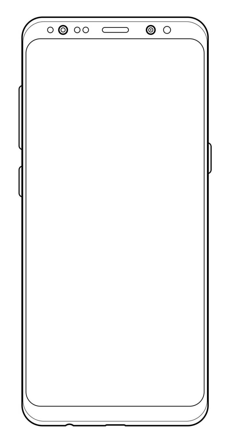 三星 Galaxy S8 线框图