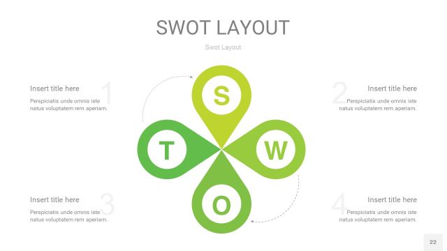 嫩绿色SWOT图表PPT22 嫩绿色SWOT图表PPT22