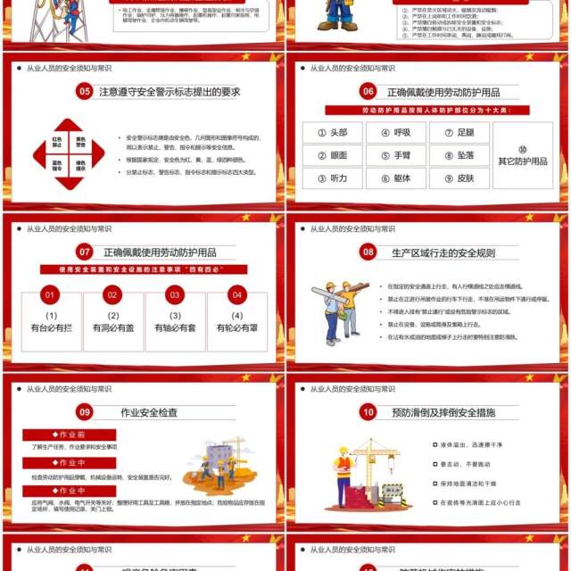 红色简约员工安全生产培训PPT模板 红色简约员工安全生产培训PPT模板