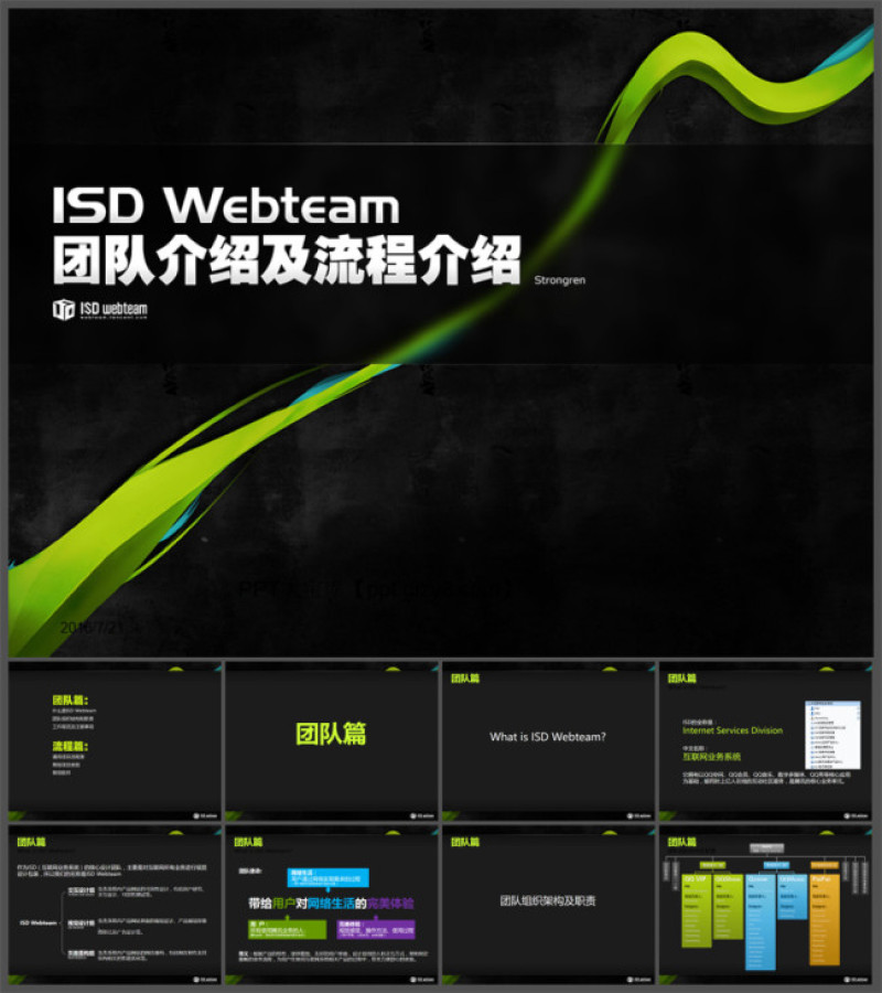 团队介绍与宣传PPT模板
