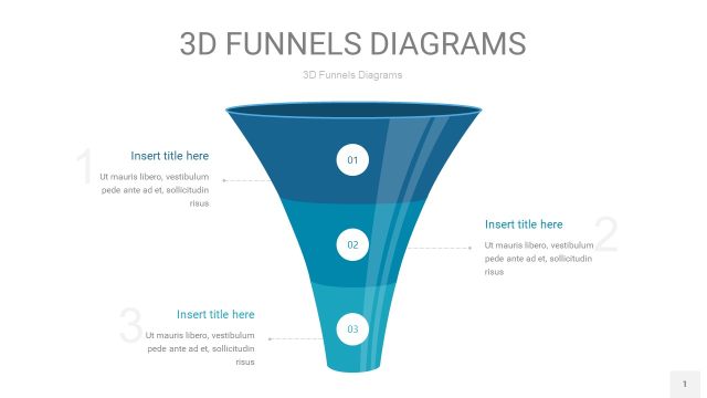 深青色3D漏斗PPT信息图表1 深青色3D漏斗PPT信息图表1