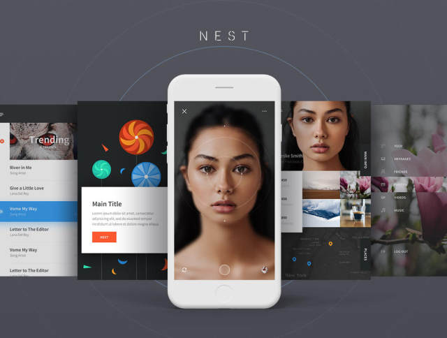 带有嵌套符号的强大iOS素描UI套件，Nest UI Kit