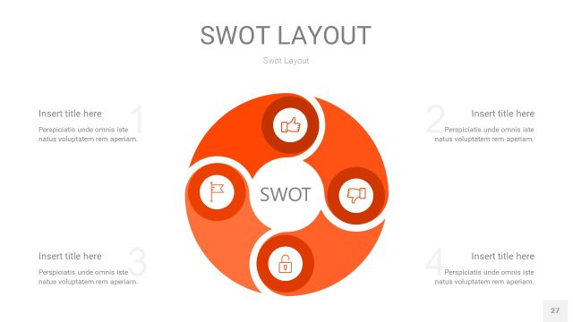橙色SWOT图表PPT27 橙色SWOT图表PPT27