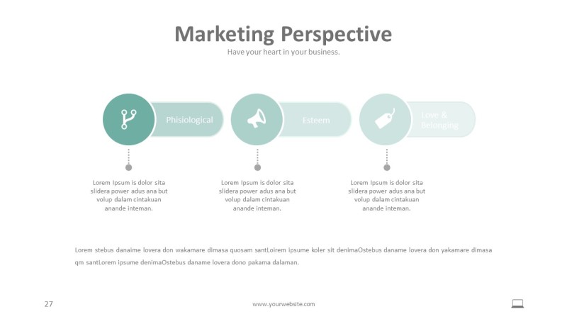 淡绿色信息可视化PPT图表27