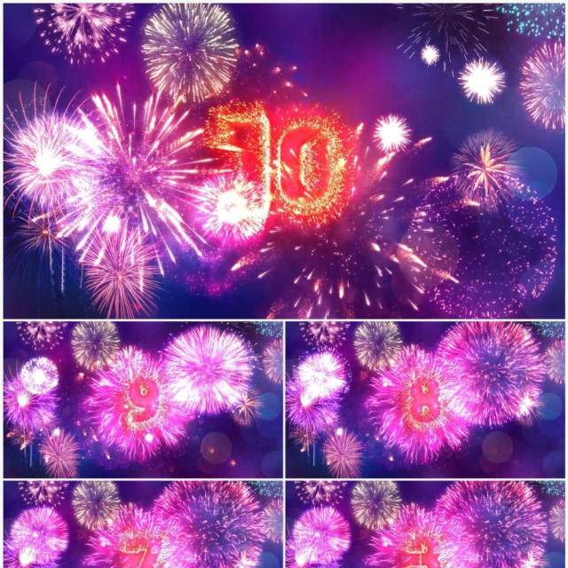 烟花粒子10秒新年倒计时PPT模板 烟花粒子10秒新年倒计时PPT模板
