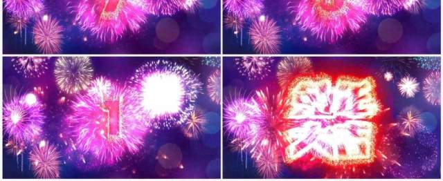 烟花粒子10秒新年倒计时PPT模板 烟花粒子10秒新年倒计时PPT模板