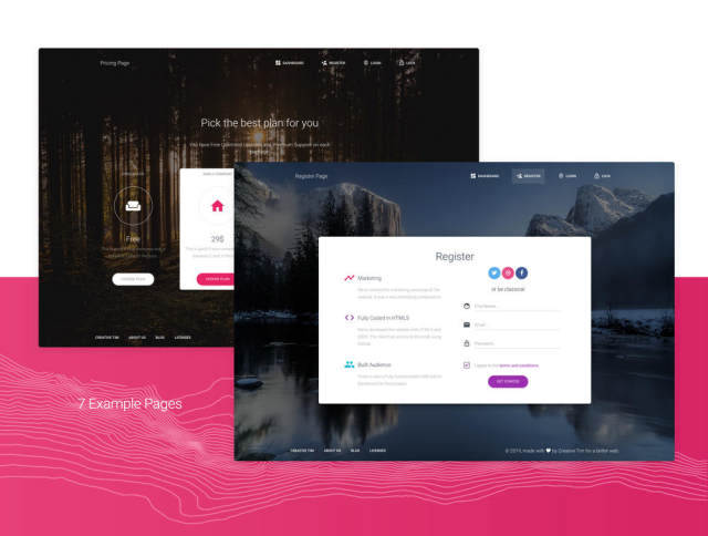 仪表板和Business Web App UI工具包 - 用于Sketch和XD,Material Dashboard Pro Sketch 仪表板和Business Web App UI工具包 - 用于Sketch和XD,Material Dashboard Pro Sketch