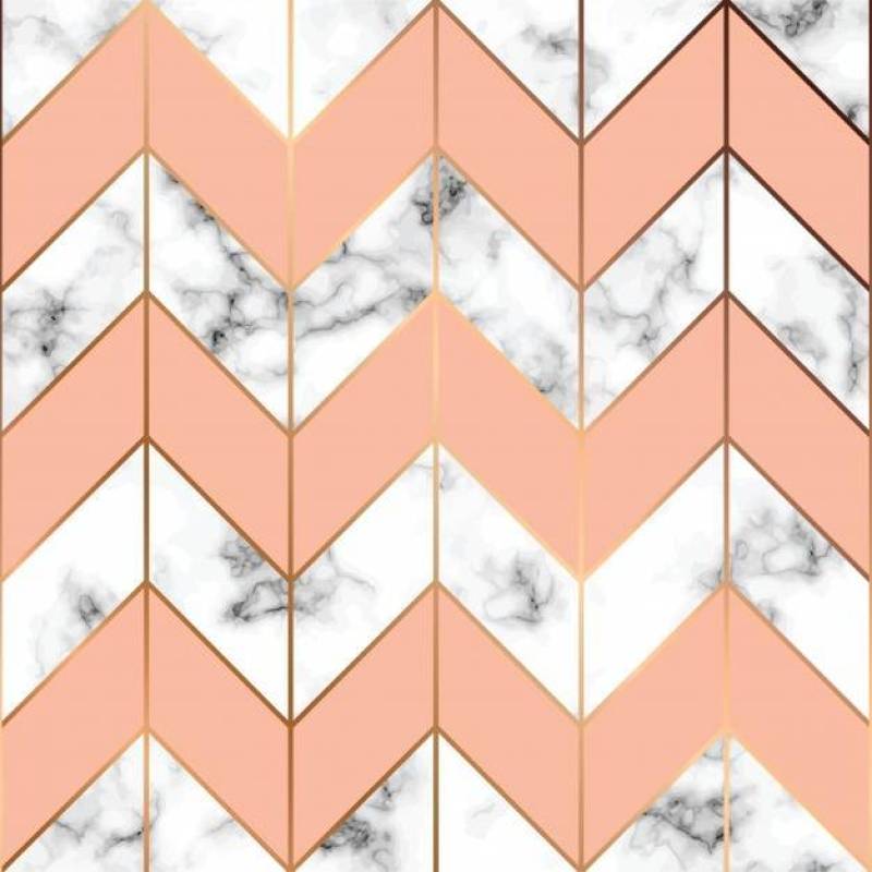 大理石纹理，无缝图案设计与金色的几何线条