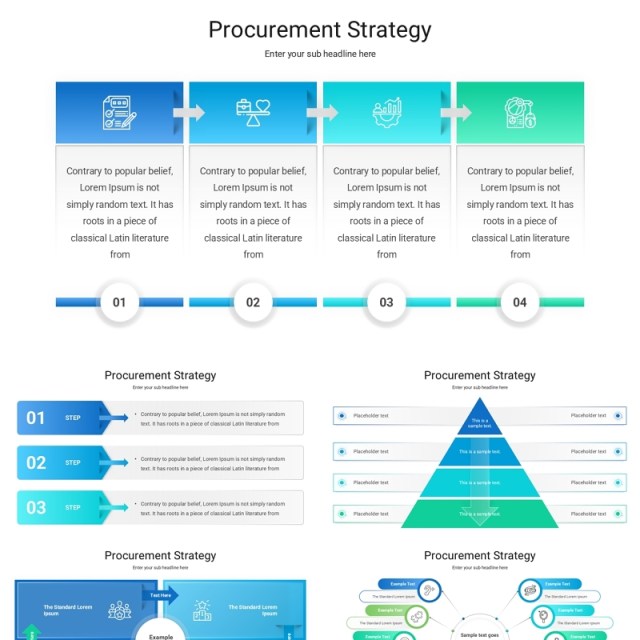 采购策略信息图PPT模板Procurement Strategy 采购策略信息图PPT模板Procurement Strategy