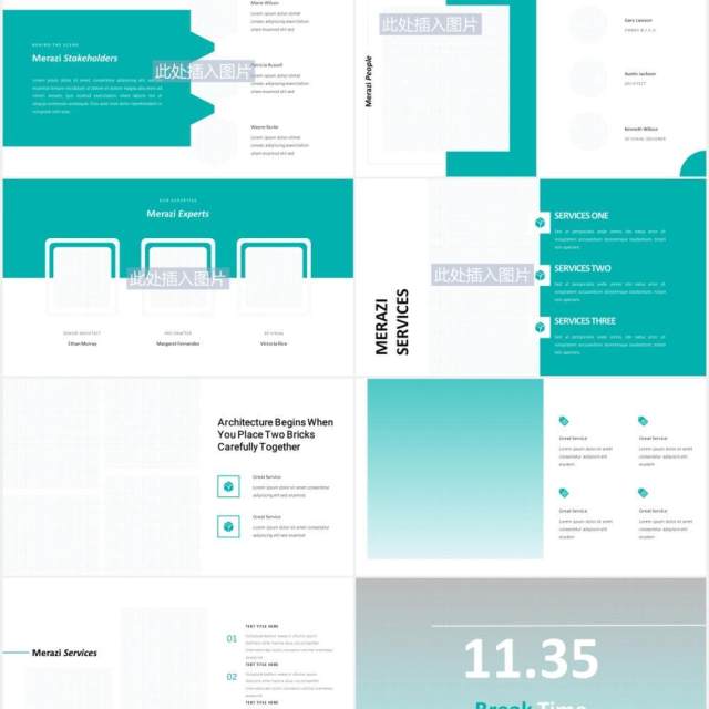 宝石绿建筑公司介绍项目宣传图片排版设计PPT模板Architecture PPTX - Nuzie 宝石绿建筑公司介绍项目宣传图片排版设计PPT模板Architecture PPTX - Nuzie