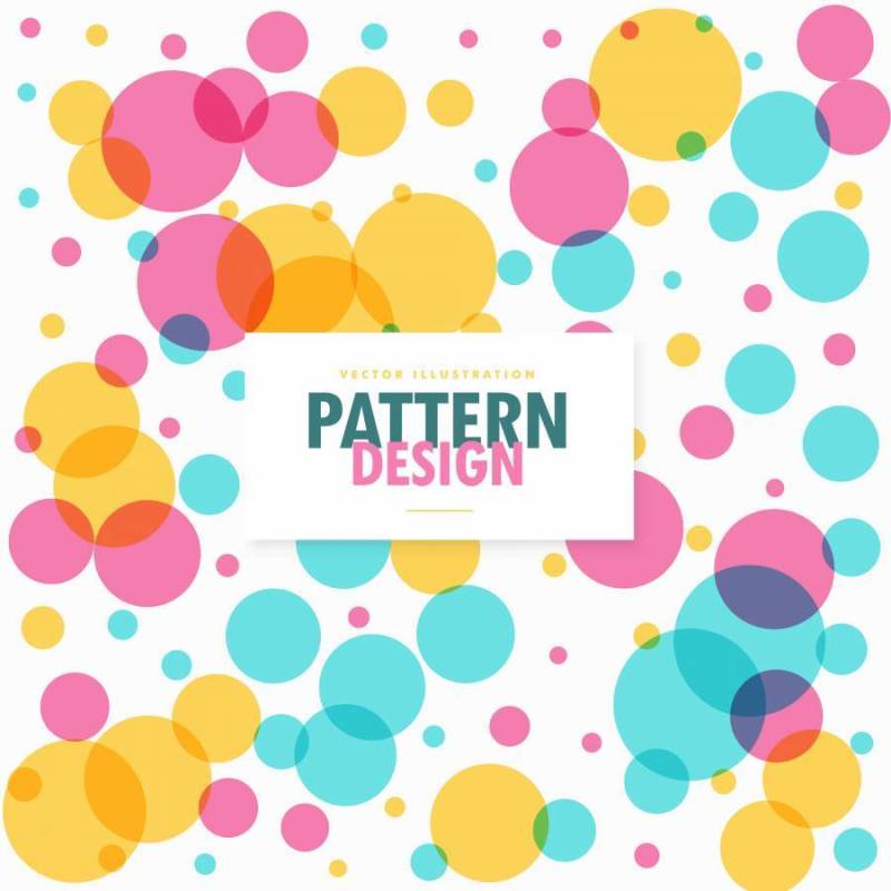 多彩的圆点圆点图案背景
