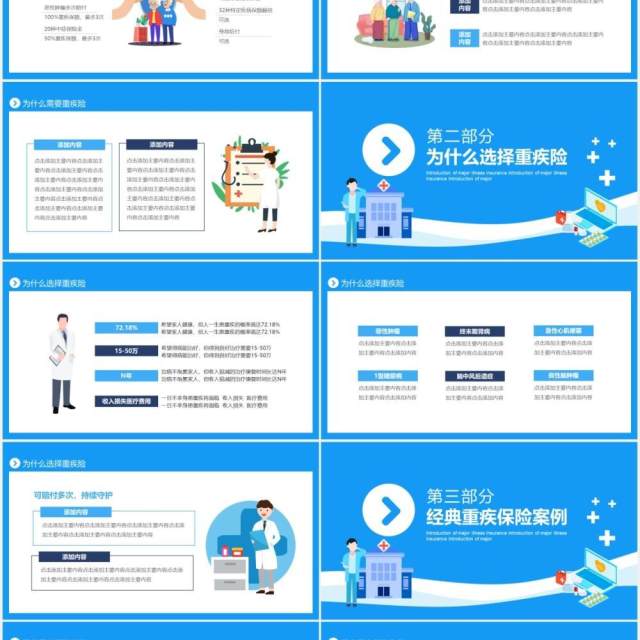 重大疾病保险介绍动态PPT模板