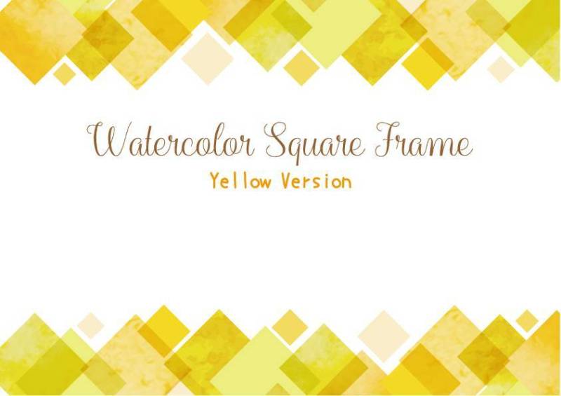 水彩方框1·黄色Ver