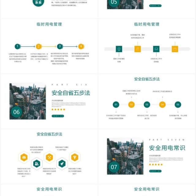 商务风安全用电管理培训PPT模板