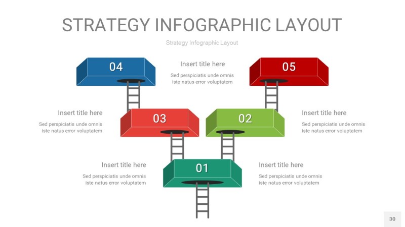 四色战略计划统筹PPT信息图30