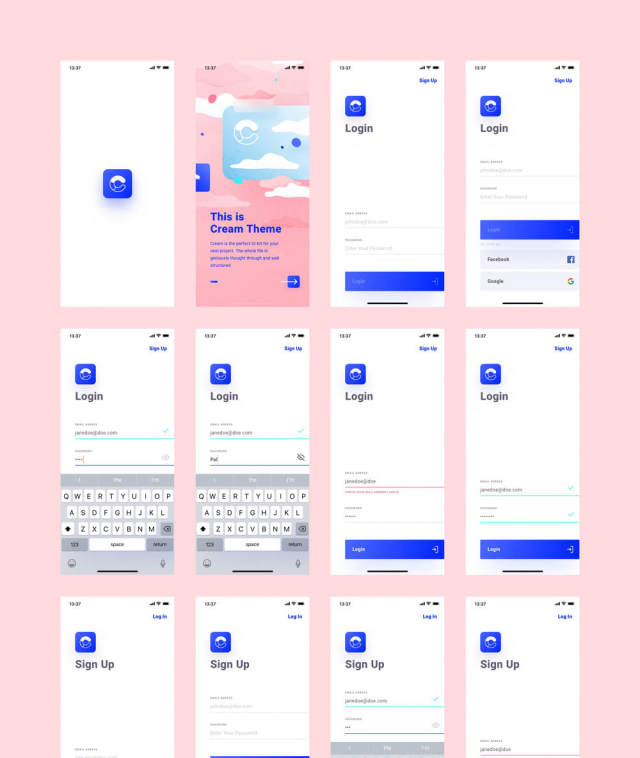 Cream是基于Shift Design System，Cream iOS UI Kit的iOS UI工具包