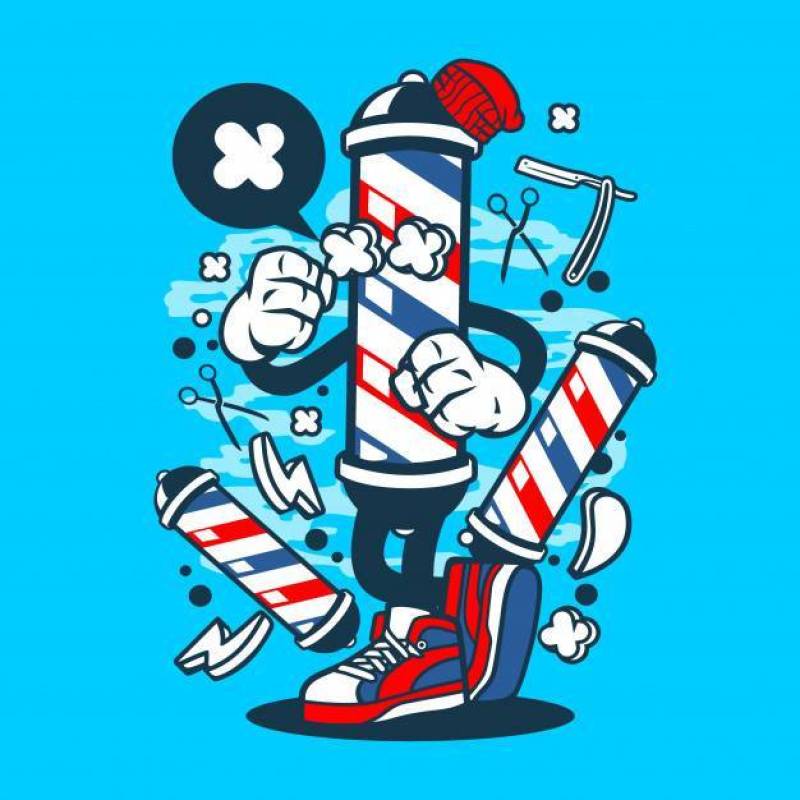 Barber Pole Cartoon