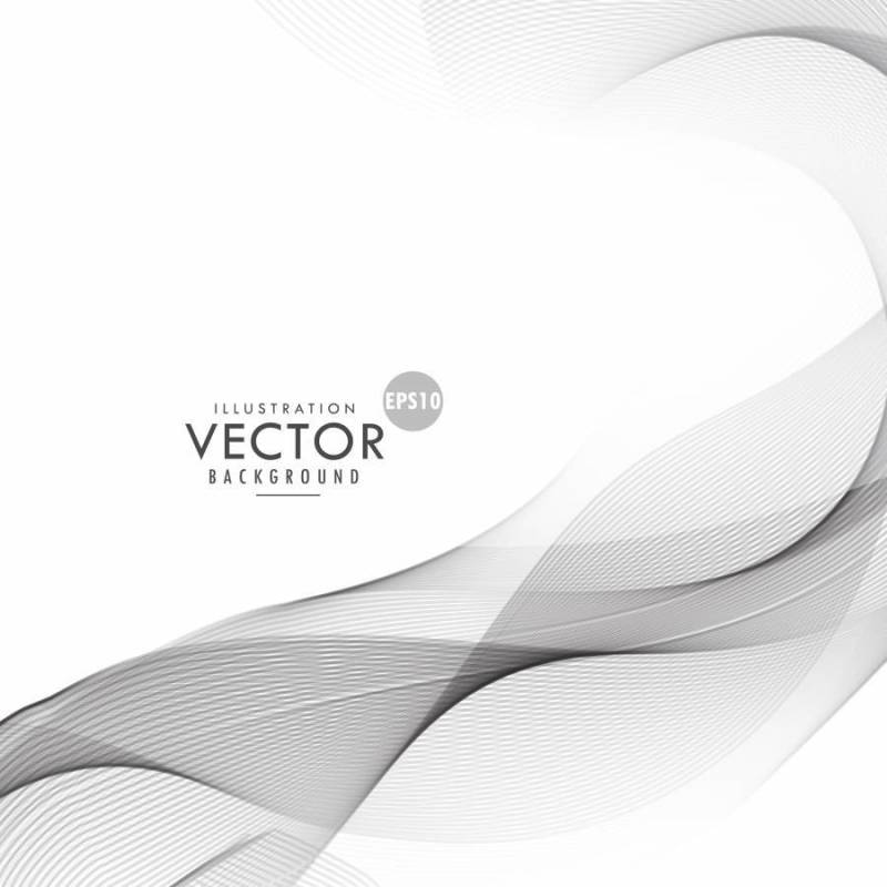 灰色波浪线矢量背景
