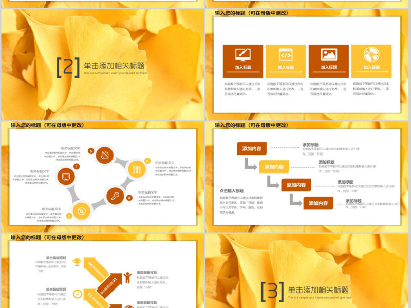 2018金色简约述职报告ppt模板