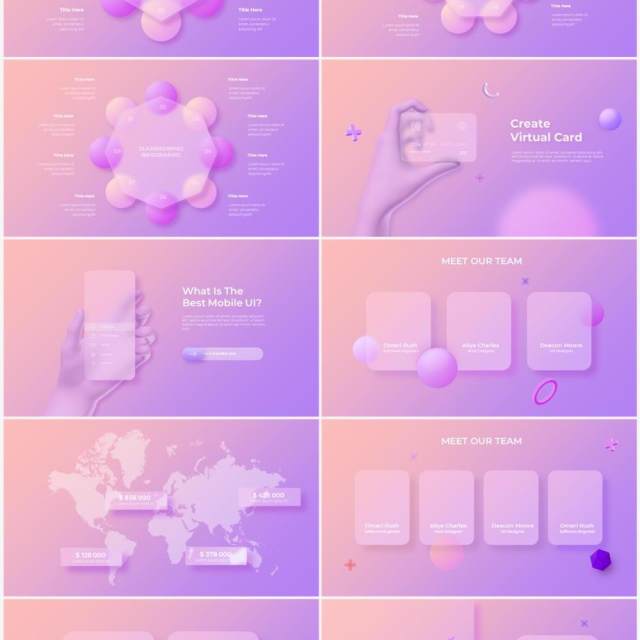 玻璃亮粉色国外创意动态商务商业PPT素材模板Glass Light Pink 玻璃亮粉色国外创意动态商务商业PPT素材模板Glass Light Pink