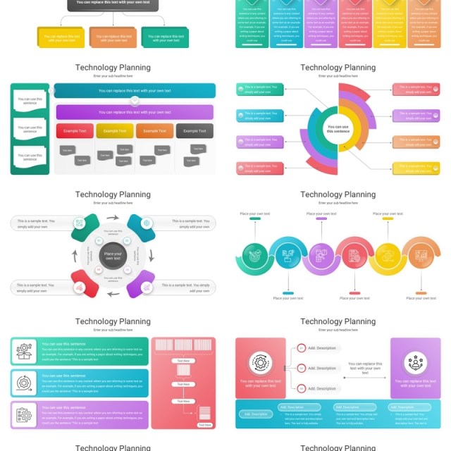 技术规划信息图PPT模板Technology Planning