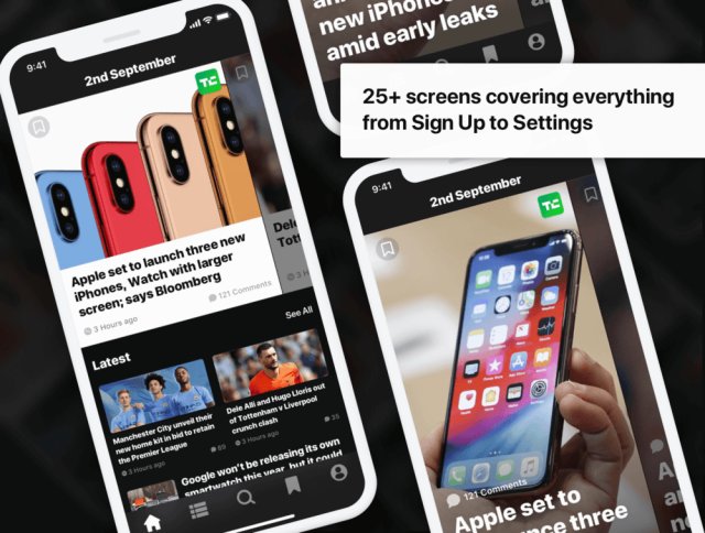 清洁和最小的iOS12新闻相关UI工具包,Newz UI工具包 清洁和最小的iOS12新闻相关UI工具包,Newz UI工具包