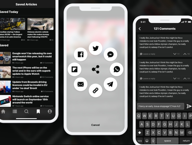 清洁和最小的iOS12新闻相关UI工具包，Newz UI工具包