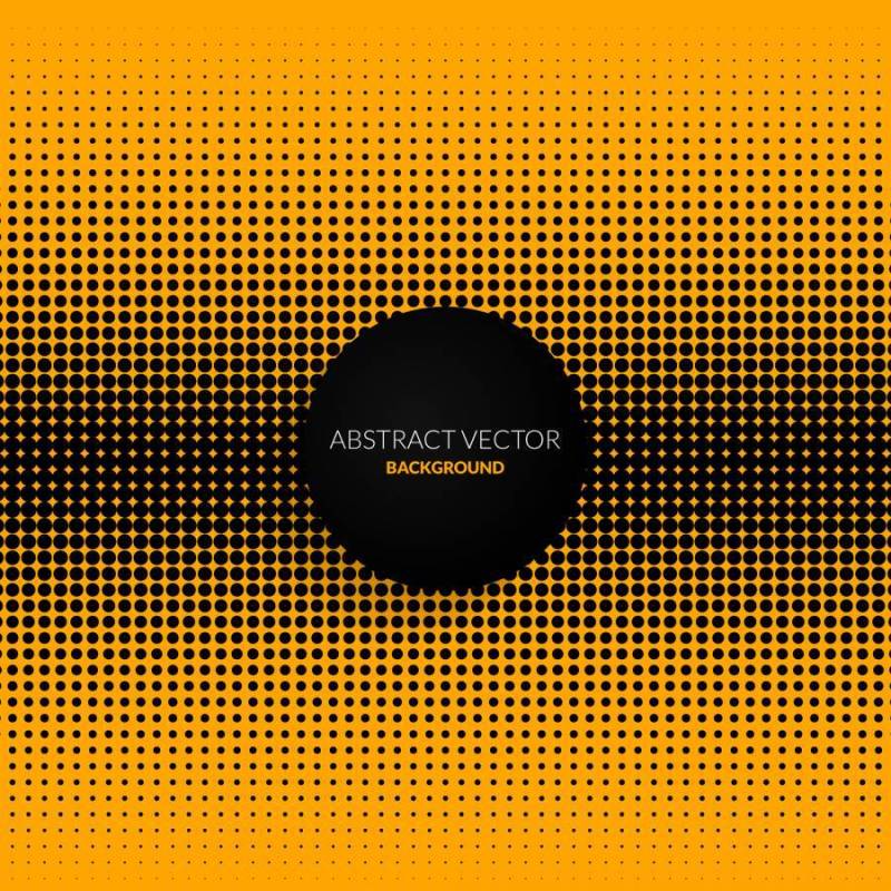 与点的黄色抽象背景